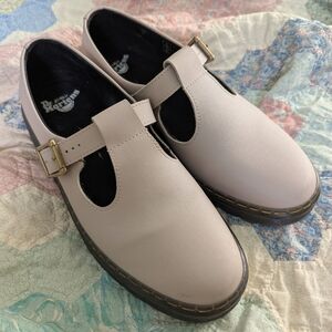 Classic Beige Doc Marten's Mary Jane Shoes